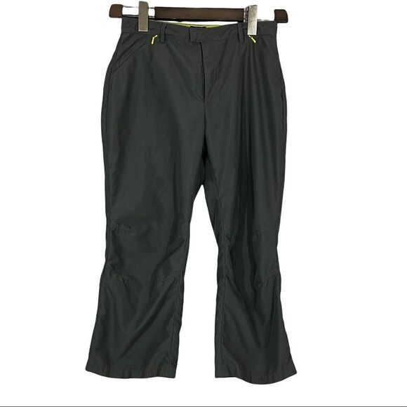 Dex Grey with Yellow Detail Y2K Crop Pant Size 9 - Picture 1 of 2